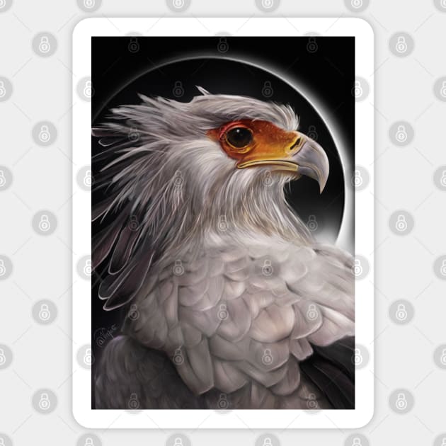 SECRETARY BIRD Sticker by Veyiive